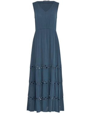 M Com Beach Midi Dress - Blue