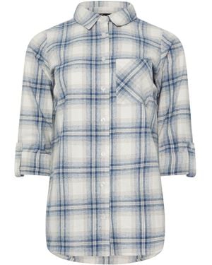 M Com Checked Shirt - Blue