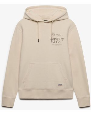 Superdry 1954 Company Relaxed Hoodie - Natural