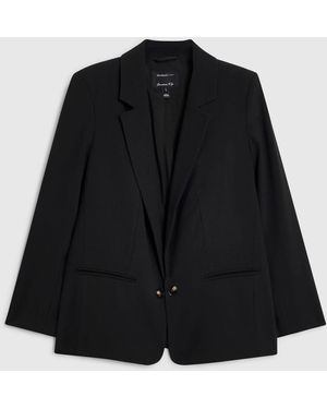 River Island Petite Crepe Blazer - Black