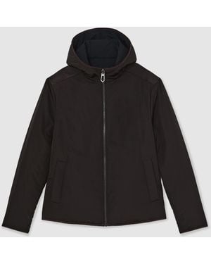 Reiss Reversible Hooded Puffer Jacket - Black