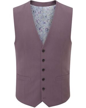 Skopes Tailored Fit Beckett Suit Waistcoat - Purple
