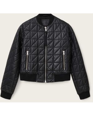 AllSaints Allsaints Carly Quilt Bomber Jacket - Black