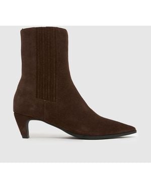 schuh Betsy Suede Formal Boots - Brown