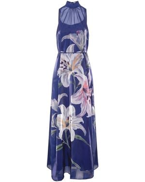 Gina Bacconi Rileigh Floral Maxi Dress - Blue