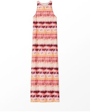 Ro & Zo Tie Dye Print Dress - White