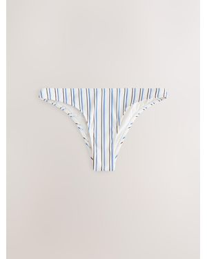 Self High Leg Bikini Bottoms - Multicolor
