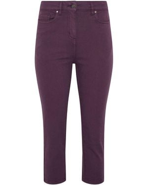 M Com Ankle Grazer Jeans - Purple