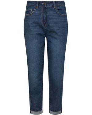 M Com Dark Mom Jeans - Blue
