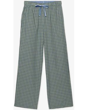 Superdry Mini Check Cotton Pants - Green