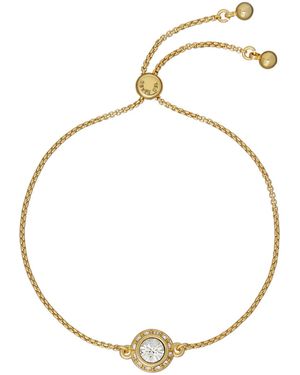 Ted Baker Tone, Clear Crystal Soleta: Solitaire Sparkle Crystal Adjustable Bracelet - Metallic