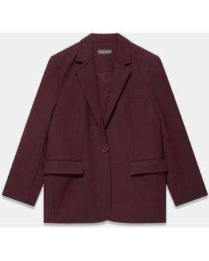 Mint Velvet Single Breasted Blazer - Red
