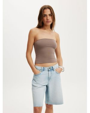 Cotton On Baggy Denim Shorts - Blue