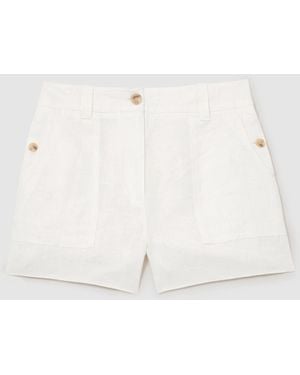 Reiss Linen Shorts - Natural