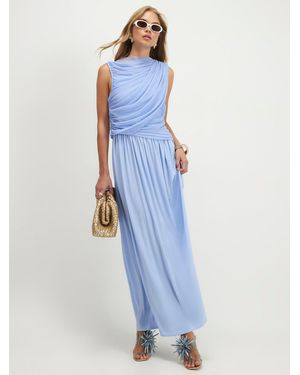 River Island Drape Maxi Dress - Blue