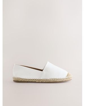Next Forever Comfort Flache Hochgeschnittene Espadrilles - Natur