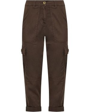 M Com Petite Cargo Pants - Brown