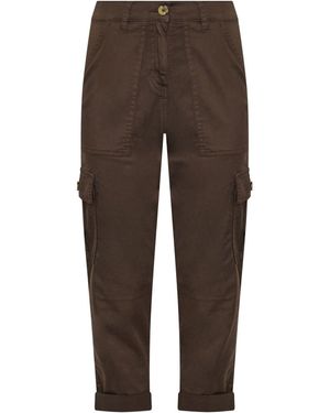 M Com Petite Cargo Pants - Brown