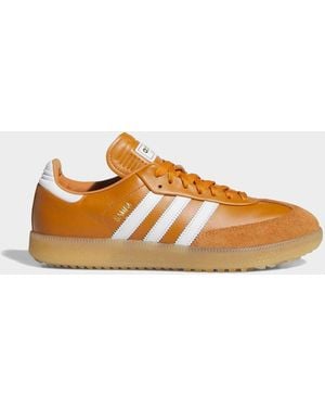 adidas Golf Rust Samba Spikeless Shoes - Orange
