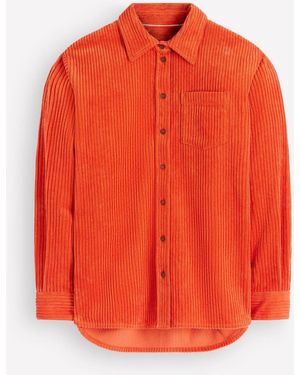 Boden Sienna Relaxed Cord Shirt - Orange