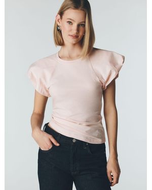 Anthropologie Maeve Cloud T-Shirt - White