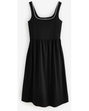 Next Jersey Midi Summer Dress - Black