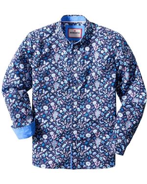 Joe Browns Fantastic Floral Print Shirt - Blue