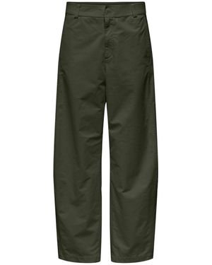 ONLY Barrel Leg Chino Pants - Green