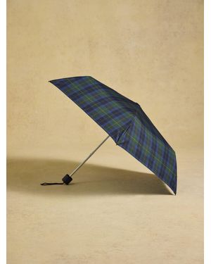 Joules Rayne & Check Umbrella - Blue