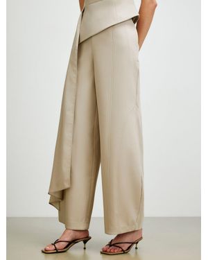 River Island Bubble Hem Hareem Pants - Natural