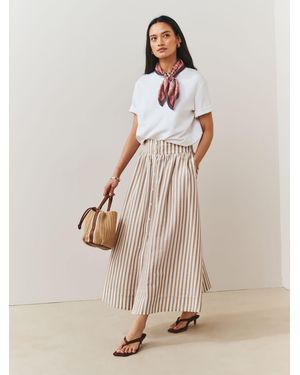 Next Button Down Maxi Skirt - Natural