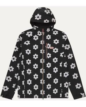 SealSkinz Eaton Water Repellent Printed Running Jacket - Black
