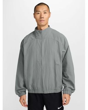 Nike N. A.C. Dri-Fit Oversized Full-Zip Woven Jacket - Grey
