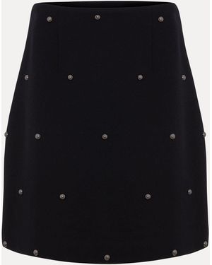 Phase Eight Rue Stud Mini Skirt - Black