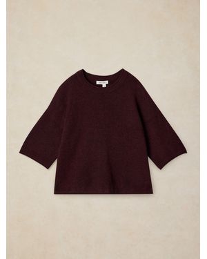 White Stuff Kate Knitted T-Shirt - Purple