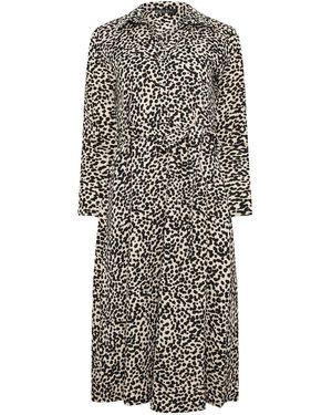 M Com Animal Shirt Dress38 - Grau