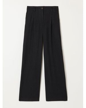 FatFace Fatface Amelie Petite Pinstripe Wide Leg Pants - Blue