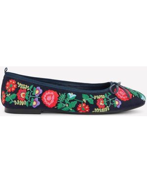 Boden Patti Ballerinas Mit Runder Zehenpartie - Weiß