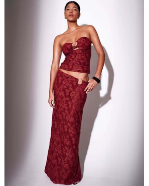 South Beach South Beach Ring Detail Textured Maxi Skirt