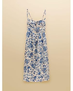 Joules Chloe Strappy Midi Dress - Blue