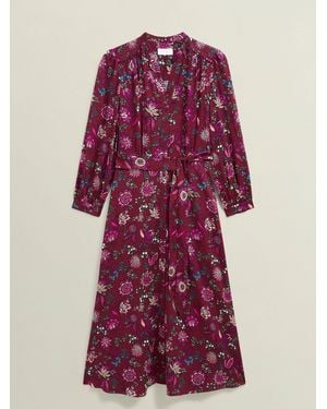 Hobbs Sofia Dress - Purple