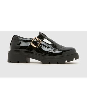 schuh Wf Leigh Chunky T-Bar Shoes - Black