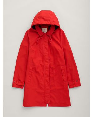 Seasalt Cornwall 100% Baumwolle Cloudburst Wasserdichter Trenchcoateu 44 (Uk 16) - Rot