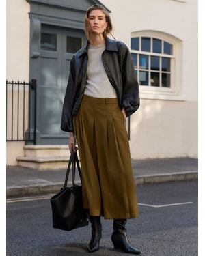 Next N. Premium Pleated Culottes - Green