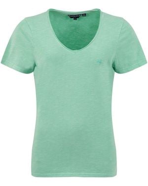 Weird Fish Hailey V-Neck T-Shirt - Green