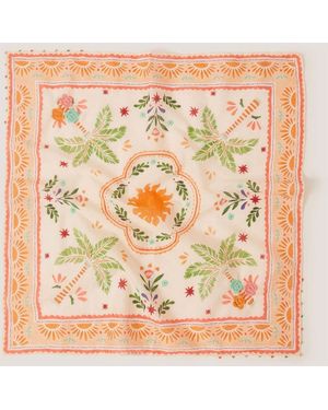 Monsoon Charlie Taylor Palm Square Scarf - Pink
