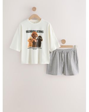 Next Short Pajamas Set - Gray
