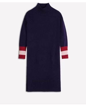Boden Polly Merino Knitted Dress - Blue