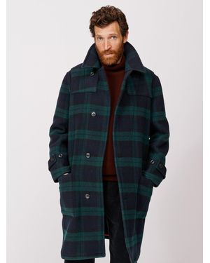 aubi Holmfirth Overcoat - Blue