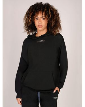 Pineapple Oversized Hoodie - Black